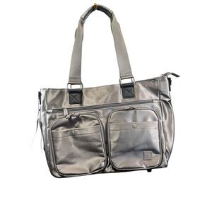 IHKWIP Cargo Catchall Stylish Silver Tote Bag (B5)